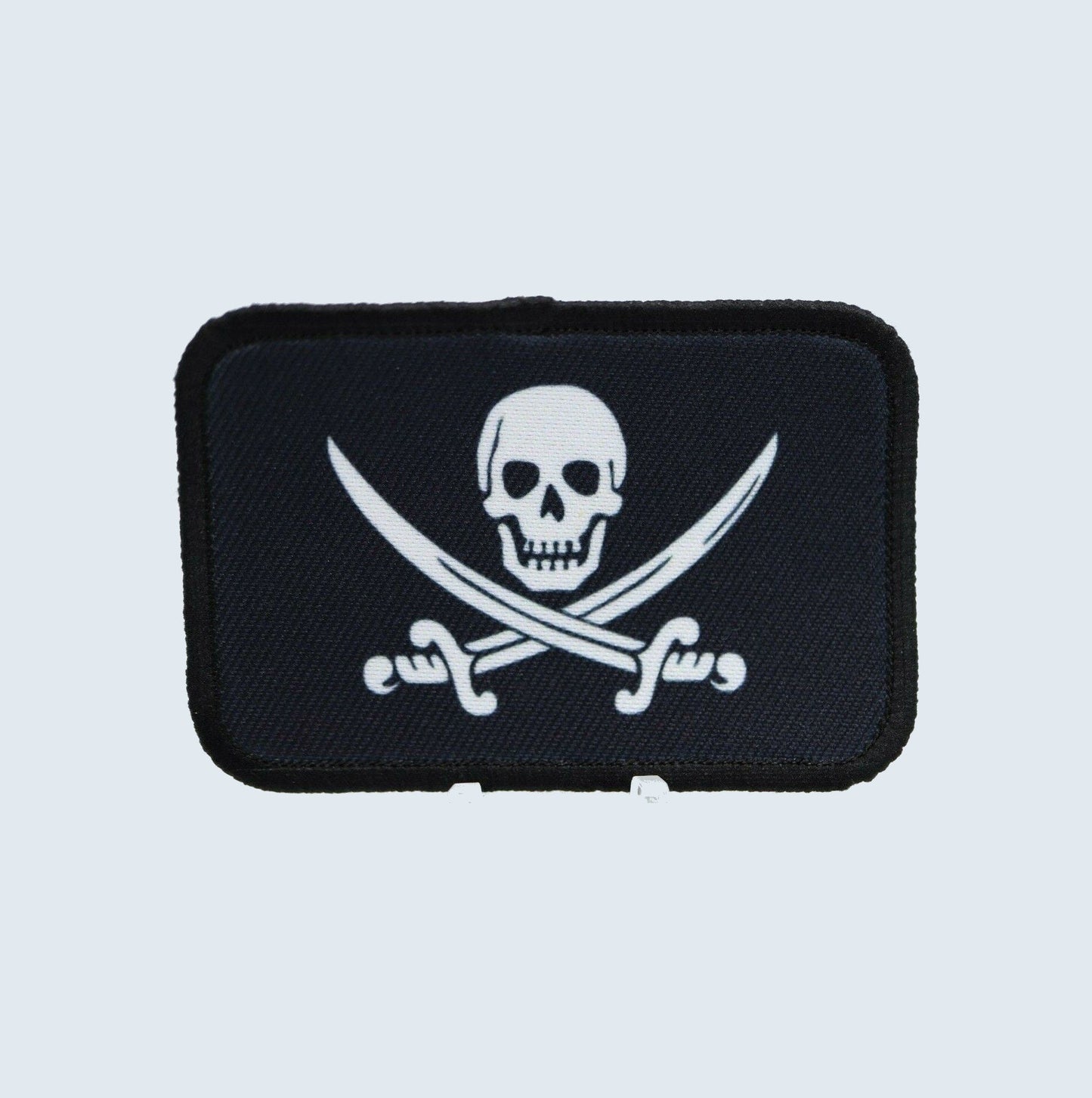 Calico Jack jolly roger pirate flag pirate 2"x3" removable morale patch with hook and loop for hat