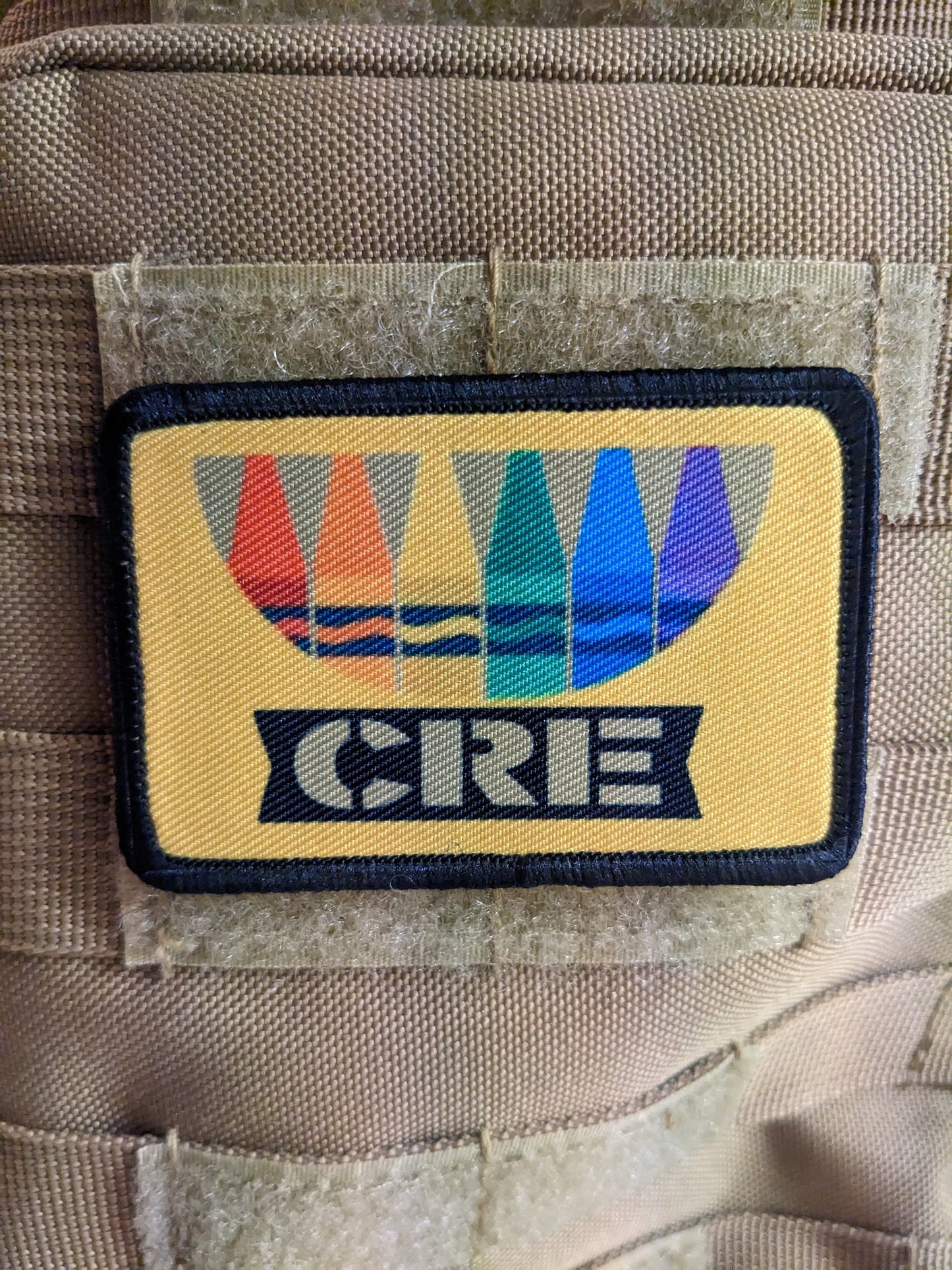 Crayon eaters marine meme ration wide 2"x3" morale patch with hook and loop backing military joke meme