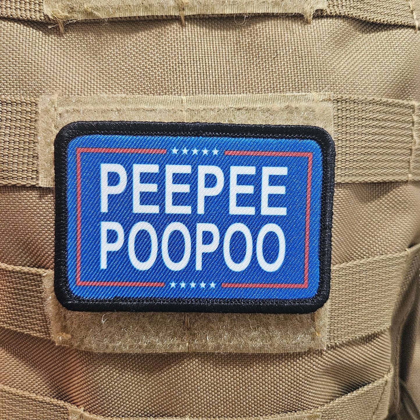 Peepee poopoo 2024 meme patch removable patch 2"x3" morale patch with hook and loop backing