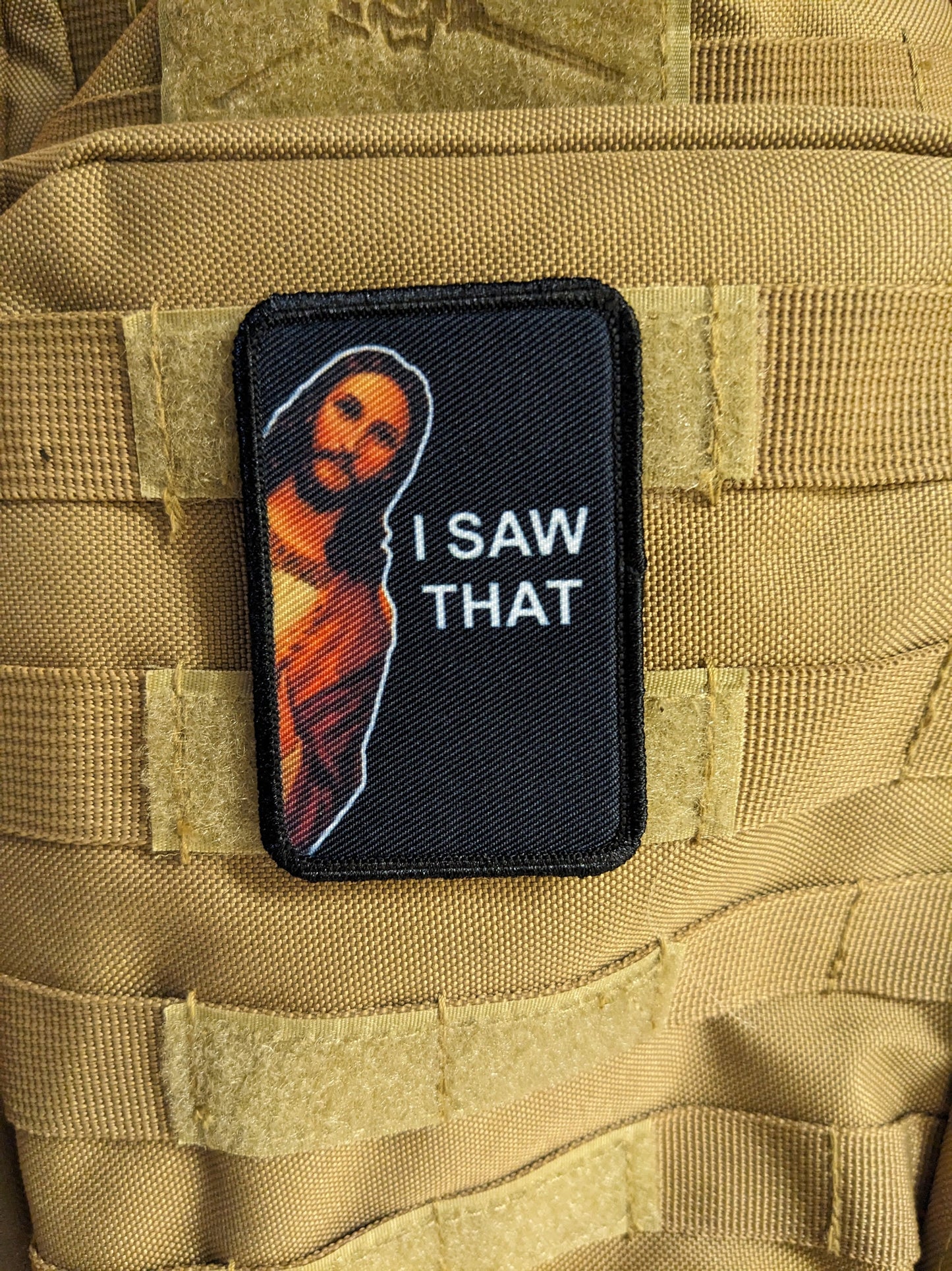 Jesus I saw that meme patch removable patch 2"x3" morale patch with hook and loop backing