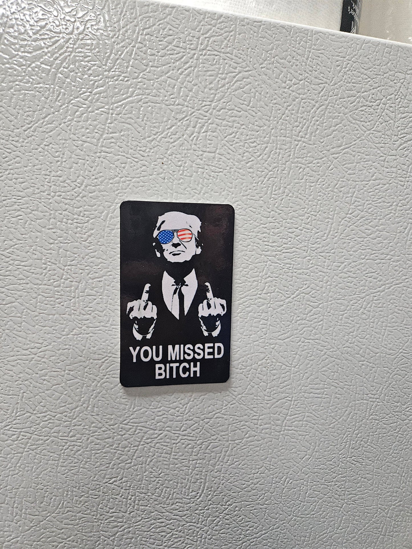donald you missed bitch fridge magnet x3. 2x3.5" dimensions