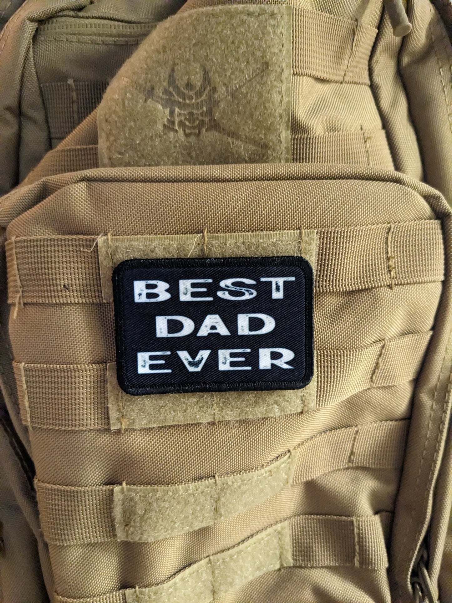 Best dad ever 2"x3" morale patch with hook and loop backing father's day edc