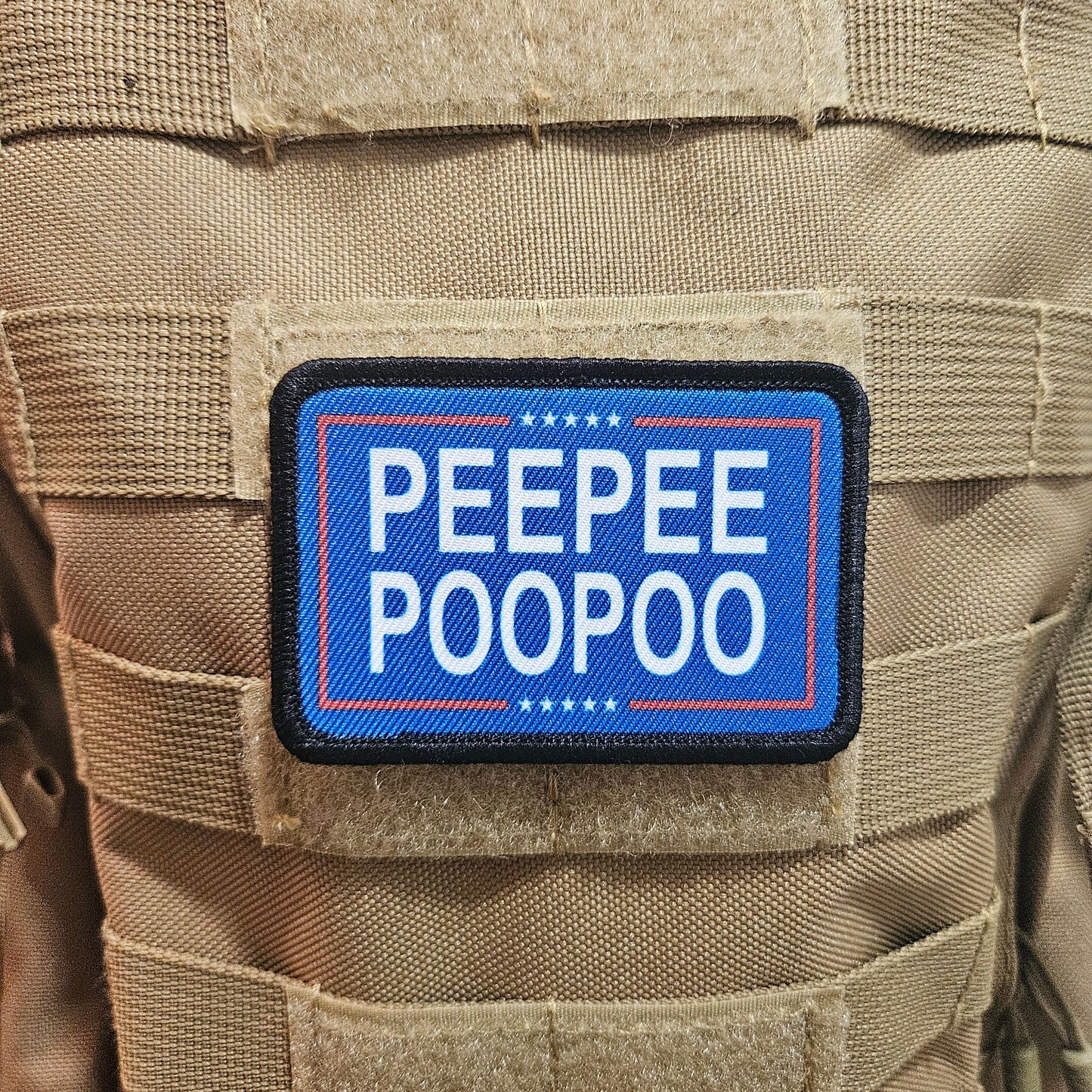 Peepee poopoo 2024 meme patch removable patch 2"x3" morale patch with hook and loop backing