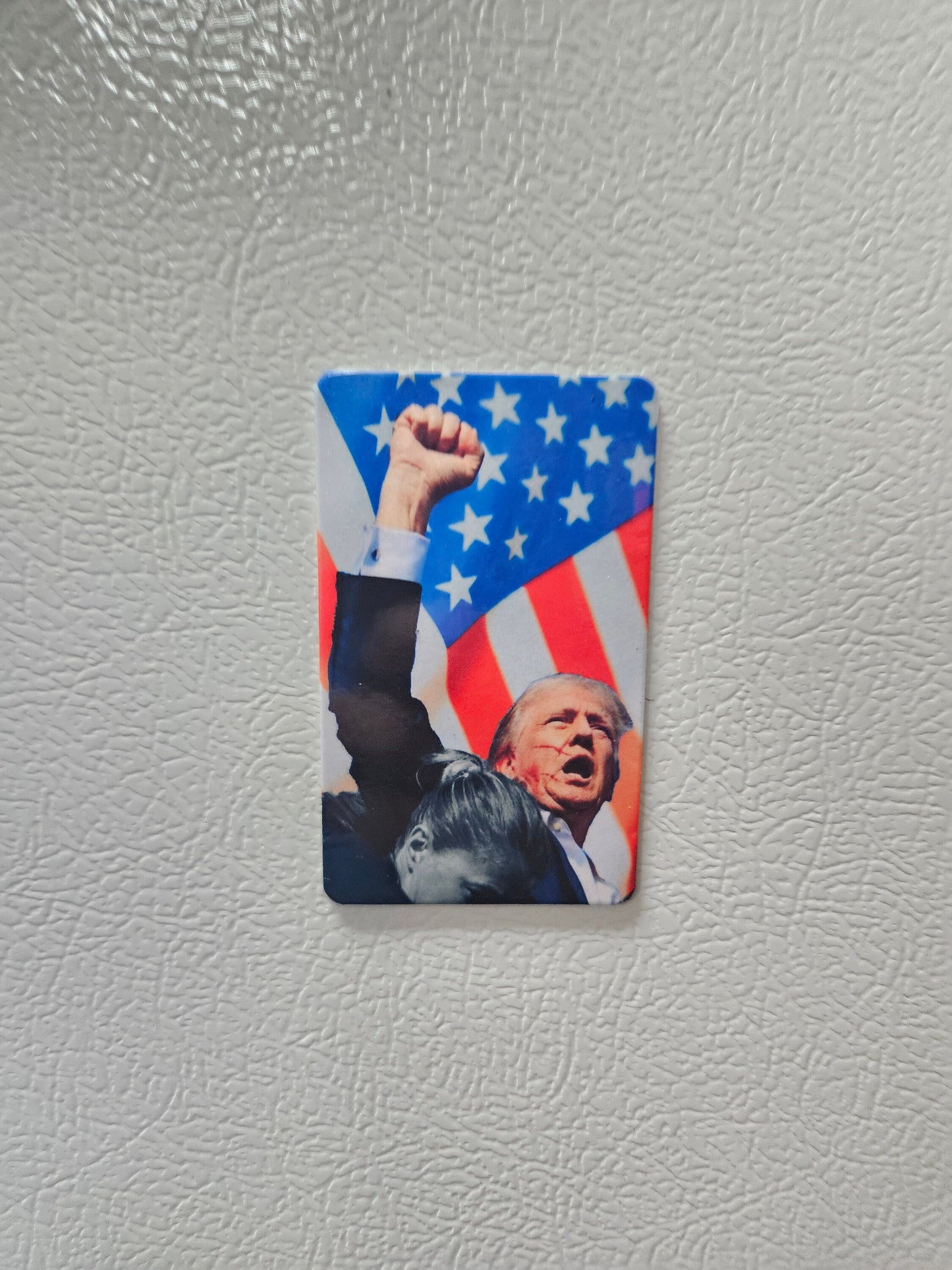 Donald fist raised you missed fridge magnet 2x3.5" dimensions
