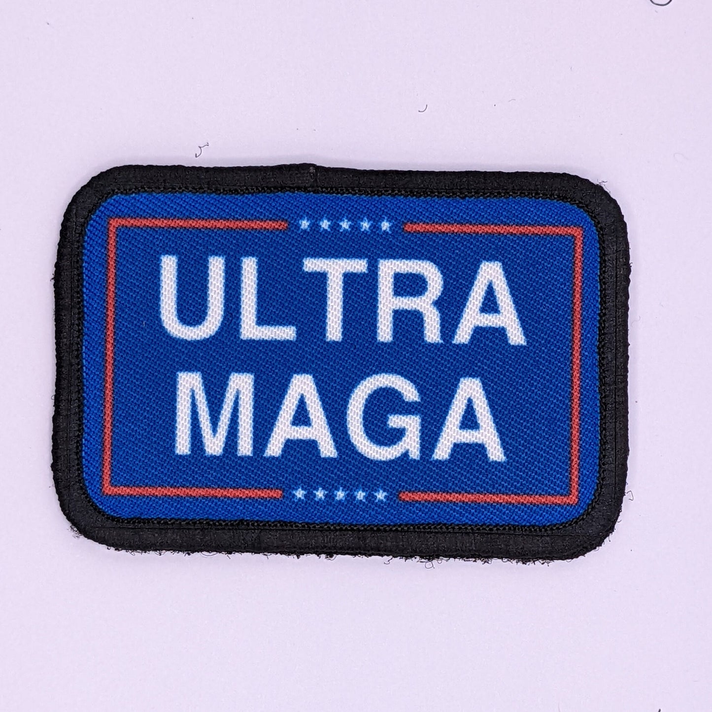 Ultra maga blue meme 2"x3" morale patch with hook and loop backing