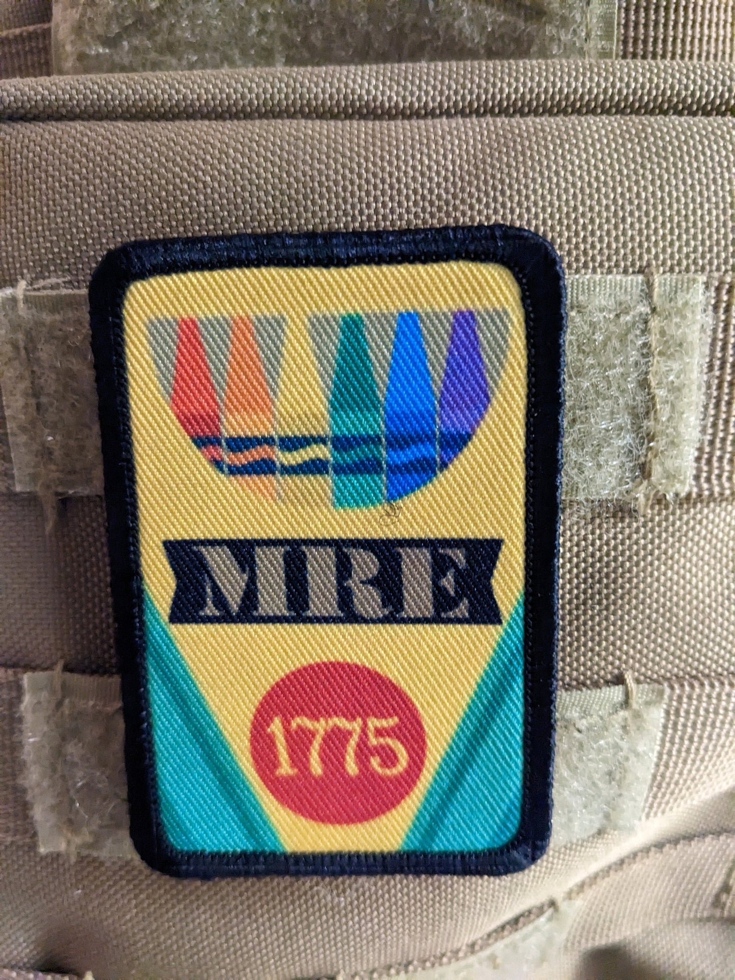 Crayon eaters marine meme ration red tastes like cherry 2"x3" morale patch with hook and loop backing military joke meme