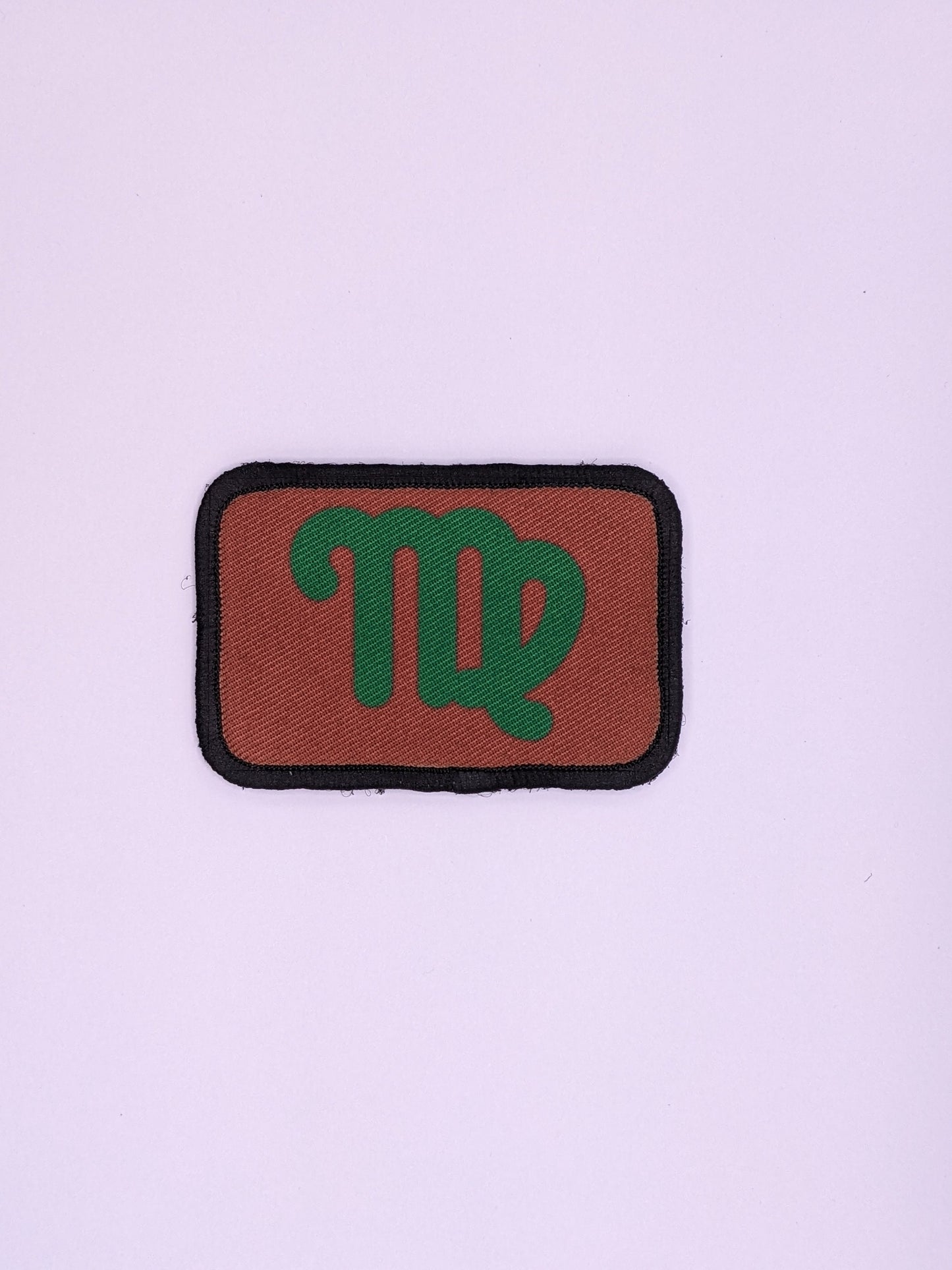 Virgo sign zodiac custom colors available 2"x3" morale patch with hook and loop backing