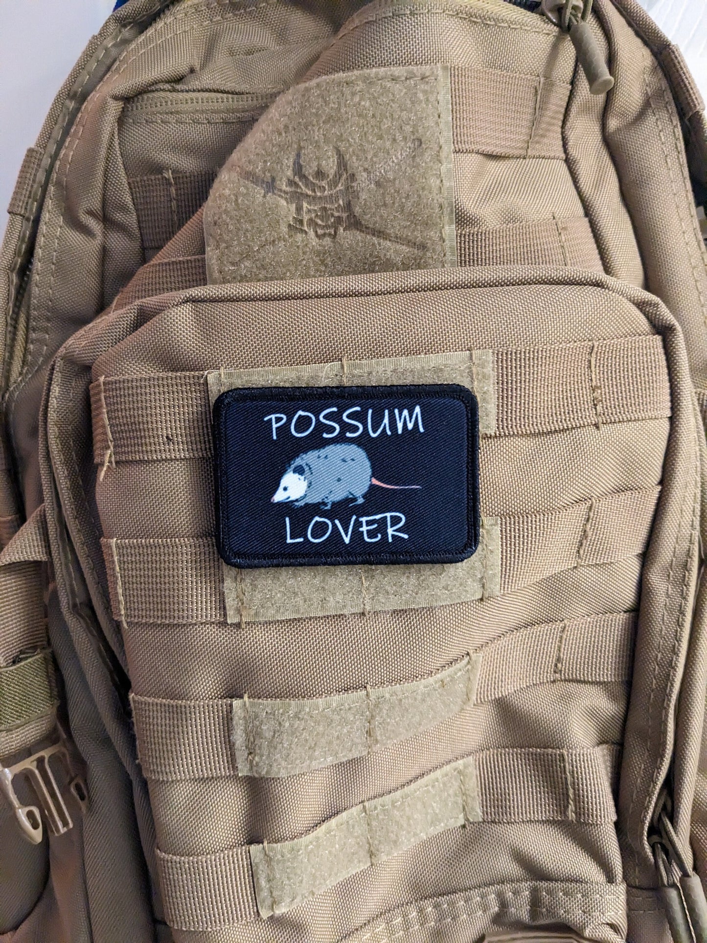 I love Possums so much I want one Possum lover 2"x3" morale patch with hook and loop backing