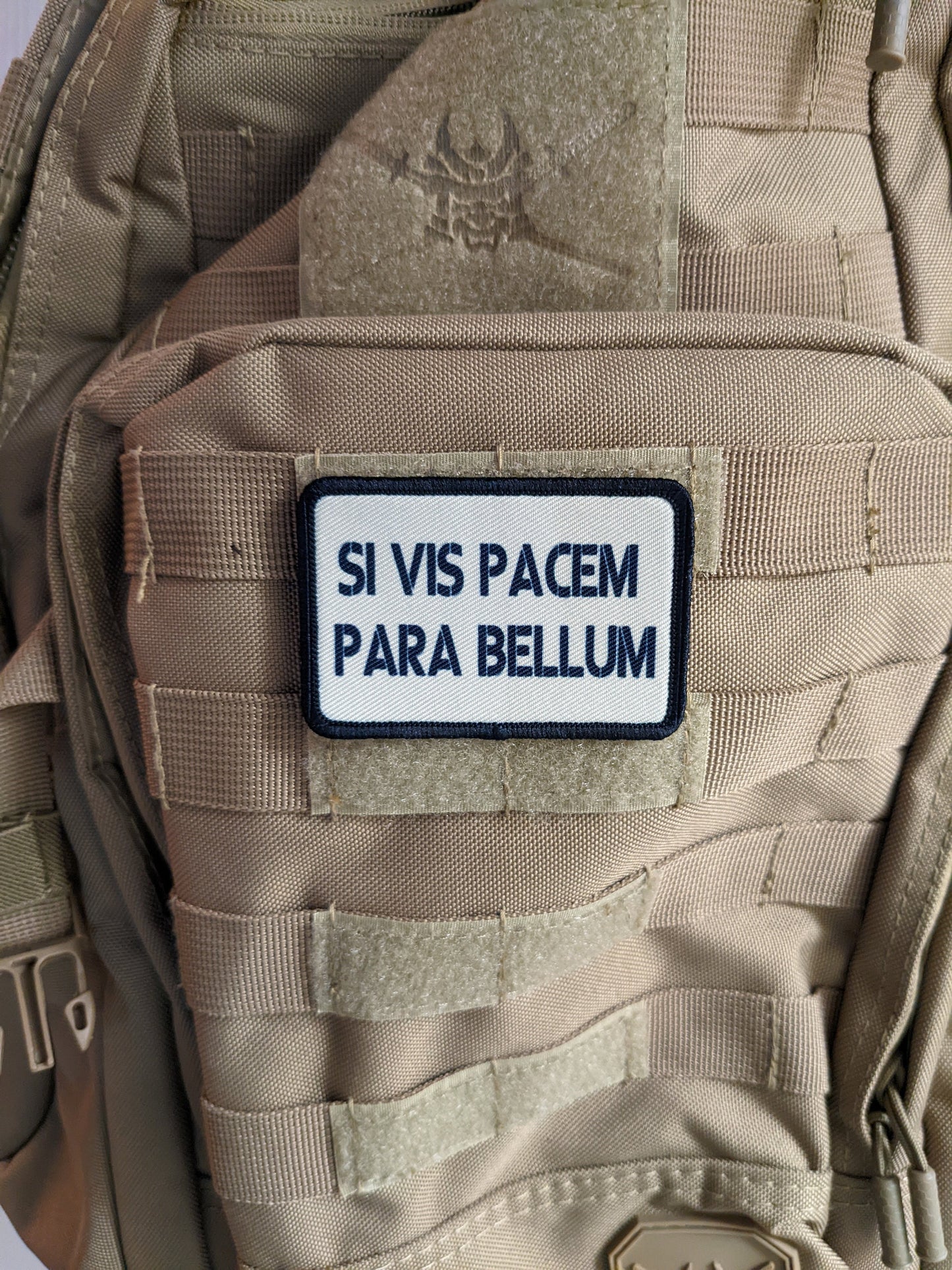 Si vis PACEM para bellum 2"x3" morale patch with hook and loop backing
