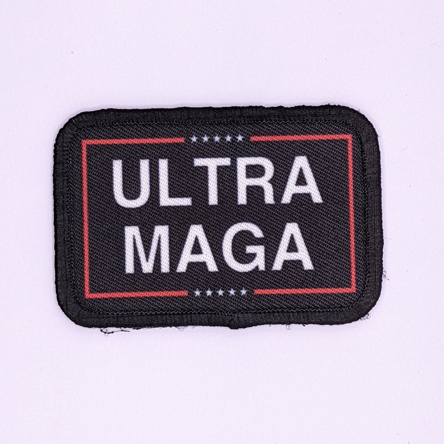 Ultra maga black meme 2"x3" morale patch with hook and loop backing