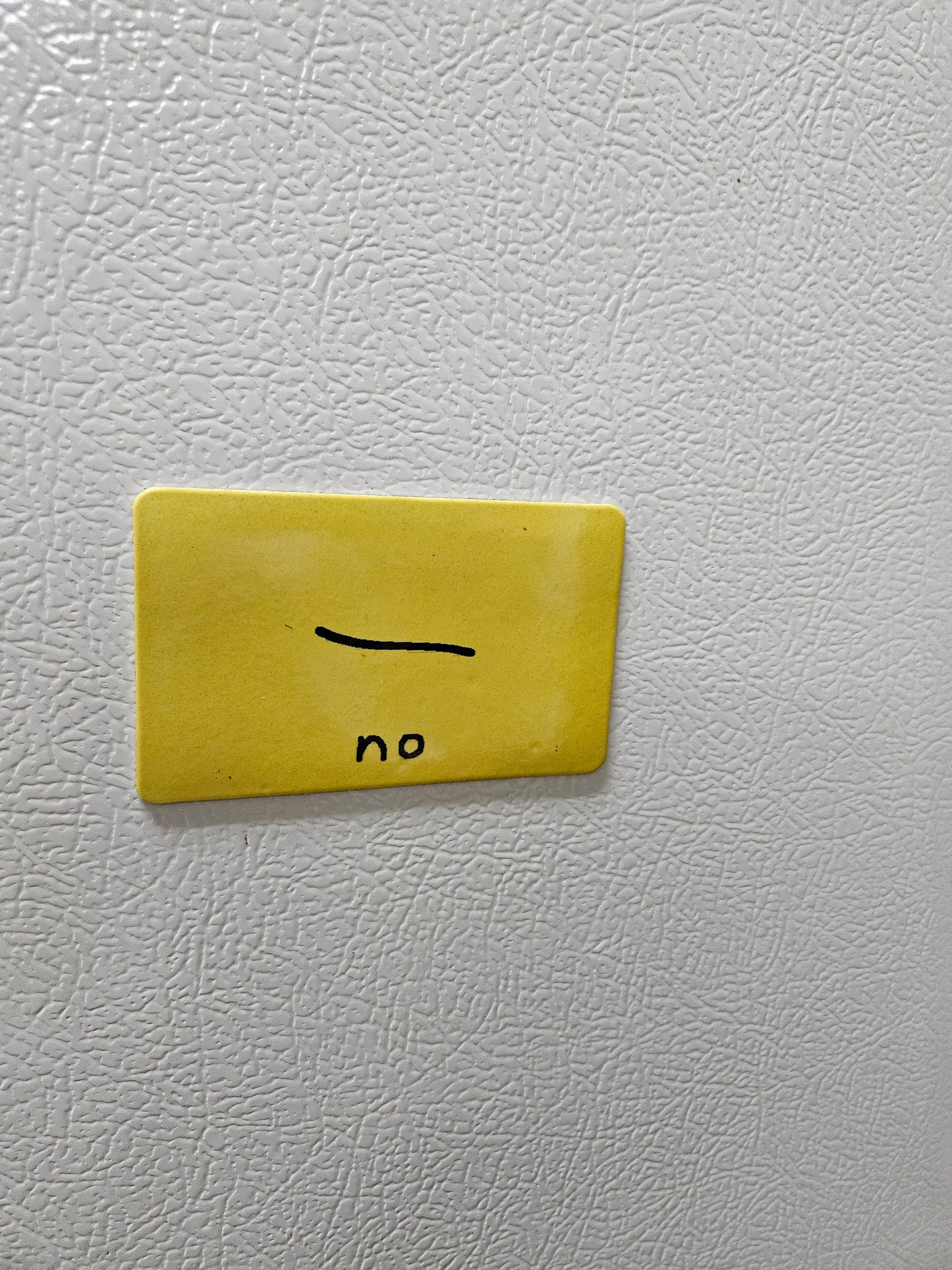 Funny "NO" poorly drawn Gadsden flag parody fridge magnet 2x3.5" dimensions