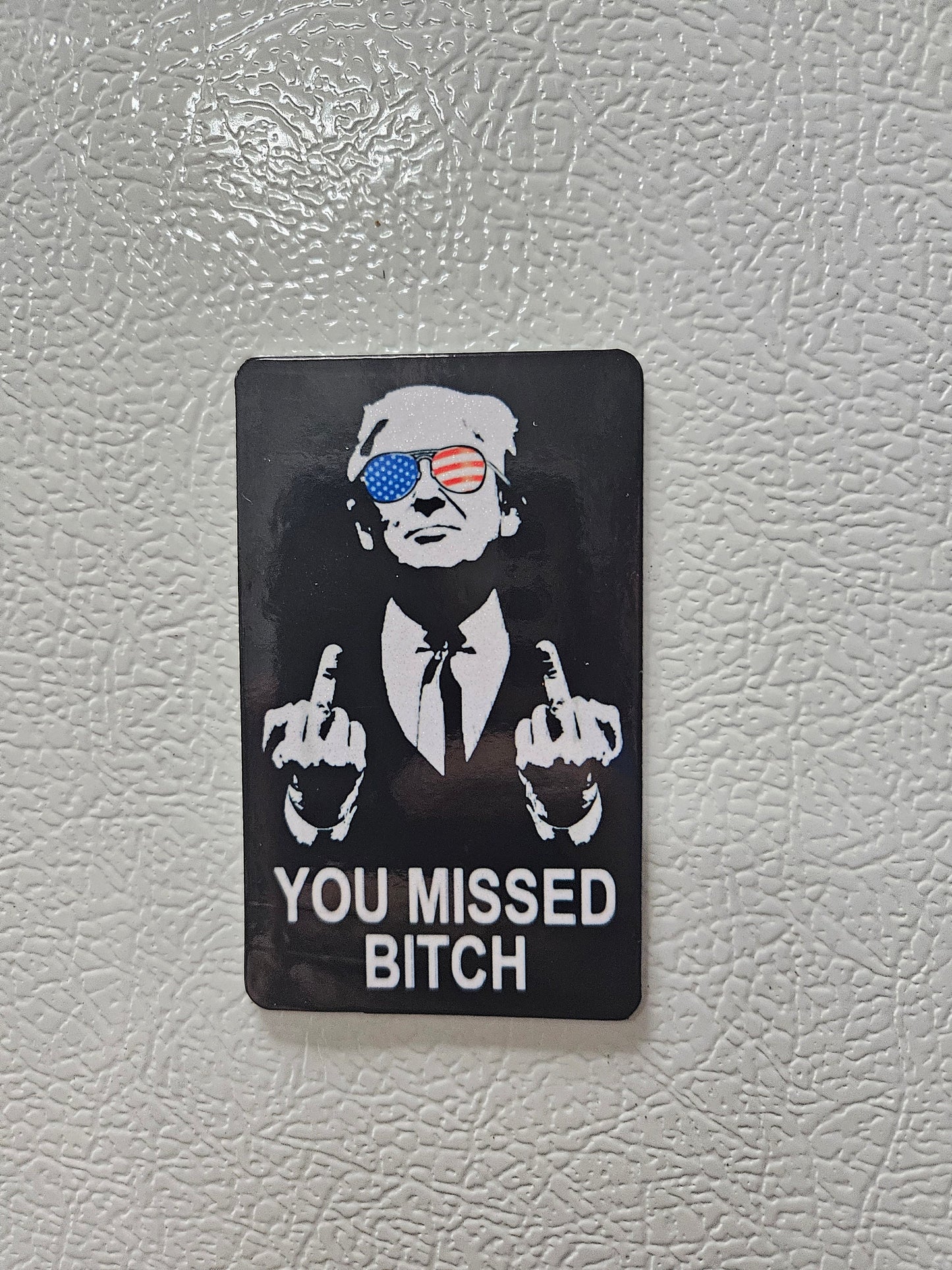 donald you missed bitch fridge magnet x3. 2x3.5" dimensions
