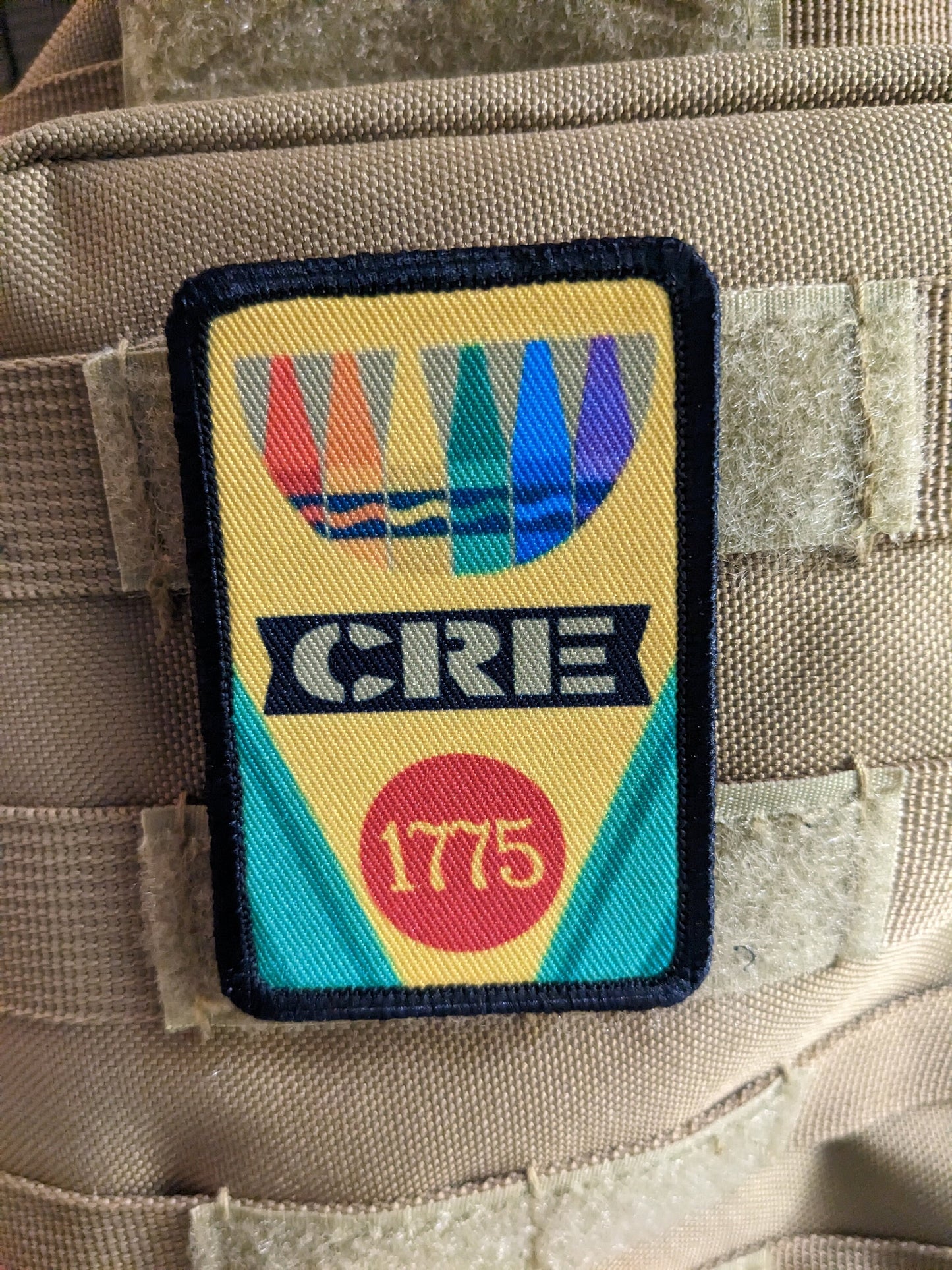 Crayon eaters marine meme ration 2"x3" morale patch with hook and loop backing military joke meme