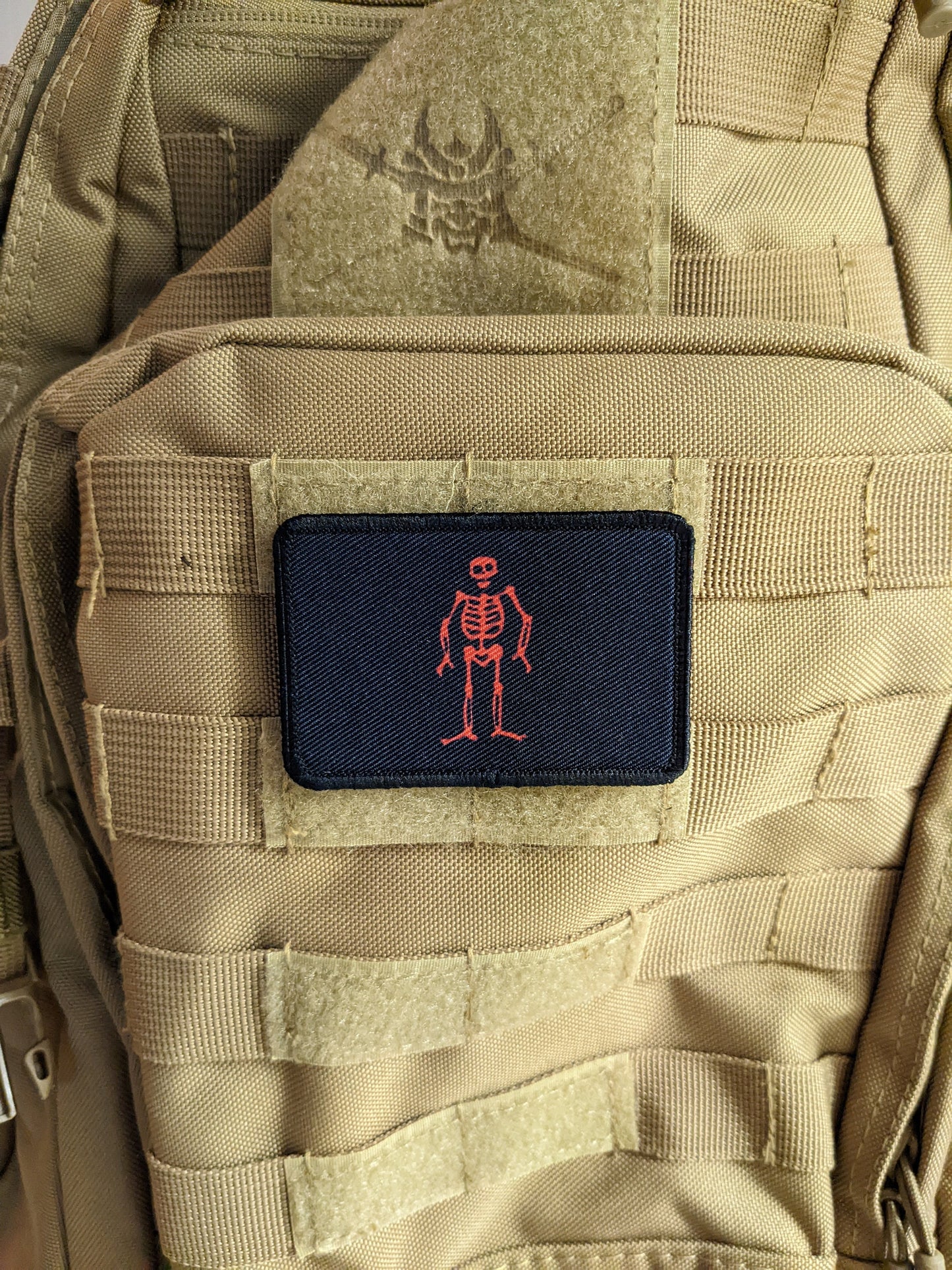 Red Skelton Edward Low pirate flag pirate 2"x3" removable morale patch with hook and loop for hat