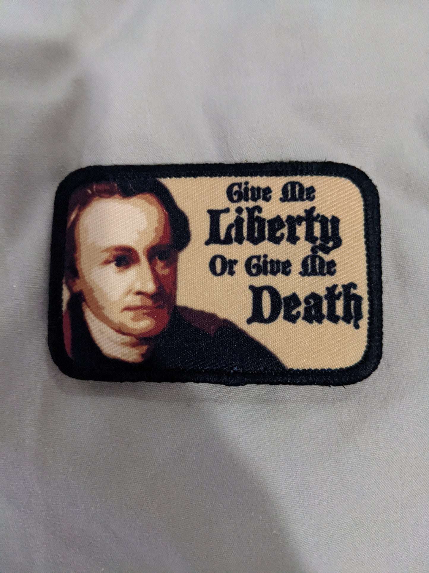 lot of 5 founding fathers quotes Ben Franklin, Thomas Paine, John Adams 2"x3" removable morale patch with hook and loop backing