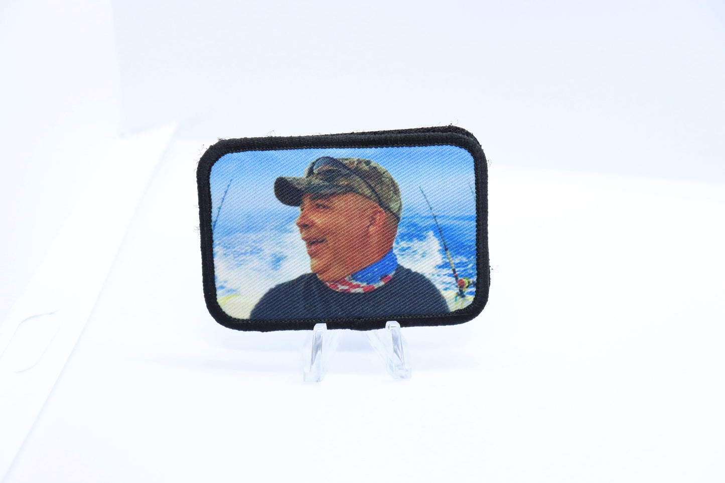 Custom choose your own image or text 3"x3" square hook & loop morale patch