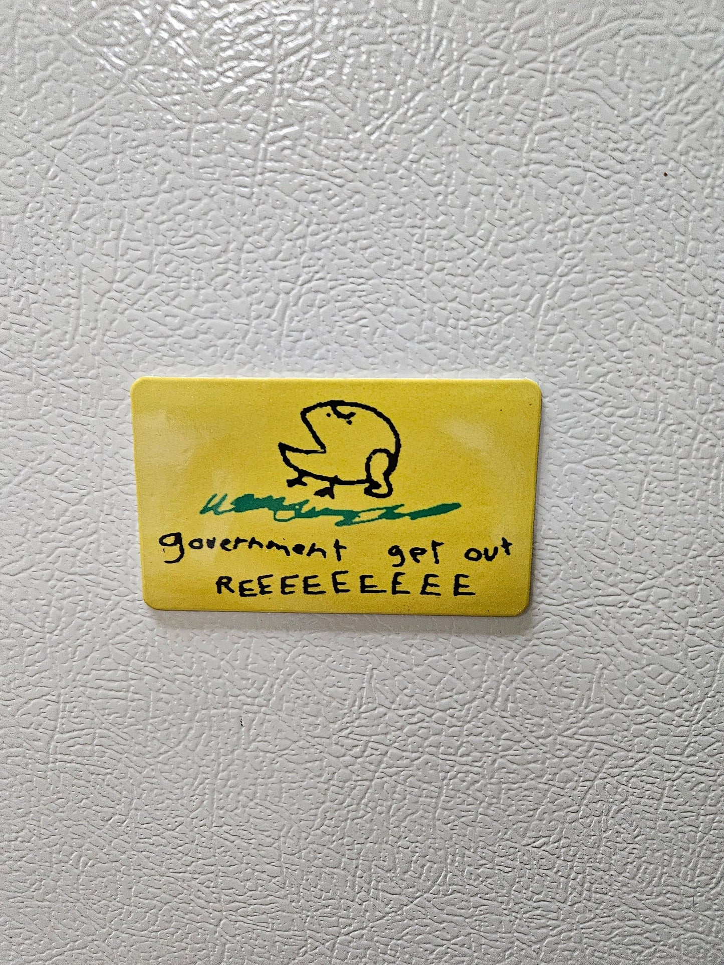Combo three poorly drawn gadsden flag parody fridge magnets 2x3.5" dimensions