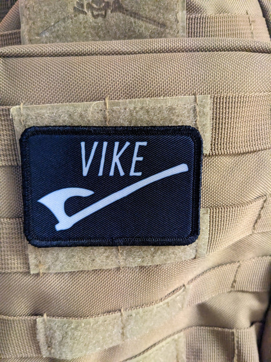 Viking Norse axe meme 2"x3" morale patch with hook and loop backing