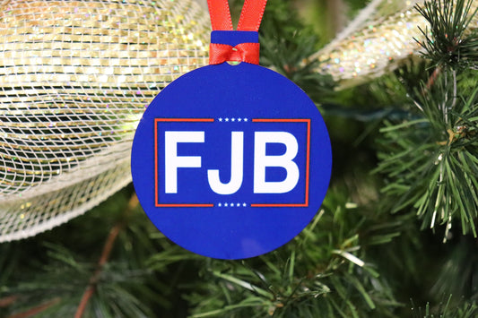 Let's Go Brandon meme Christmas Ornament F*** Joe Biden