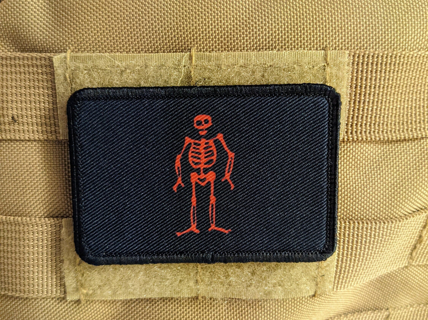 Red Skelton Edward Low  pirate flag pirate 2"x3" removable morale patch with hook and loop for hat