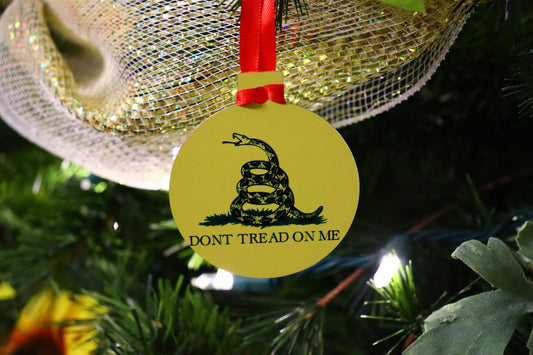 Gadsden Flag Don't Tread on me Christmas Ornament
