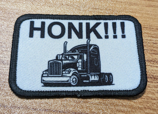 Freedom Truckers HONK!!! meme 2"x3" morale patch with hook and loop backing removable